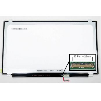 Матрица (гар 6 мес) ЖКИ 15.6" 30pin eDP (LED) 1366x768 TN SLIM (крепления верх-низ) 360мм