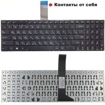 Клавиатура (гар 1 мес) Asus (TOP-99925) X501 X550 F551 (контакты от себя)   009114 (12699)