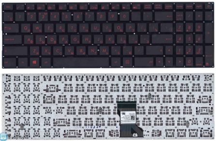 Клавиатура (гар 1 мес) Asus (N541) N541 N501 с подсветкой