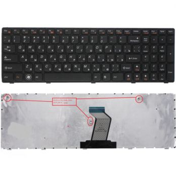 Клавиатура (гар 1 мес) Lenovo (TOP-86695) G570 Z560 G770   003123
