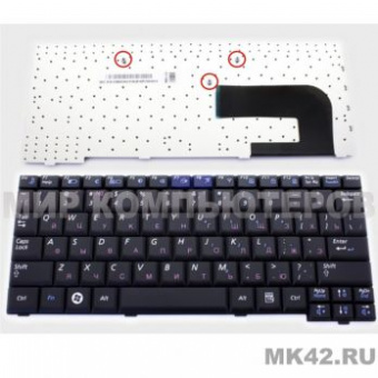 Клавиатура (гар 1 мес) Samsung (TOP-69788) N110 N130 (черн.)