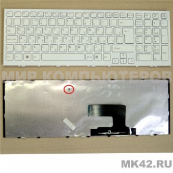 Клавиатура (гар 1 мес) Sony (TOP-82753-W) VPC-EE Белая