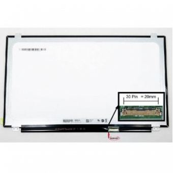 Матрица (гар 6 мес) ЖКИ 15.6" 30pin eDP (LED) 1366x768 TN SLIM (крепления верх-низ) 360мм